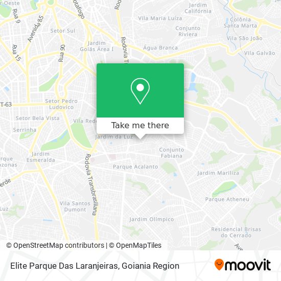 Elite Parque Das Laranjeiras map