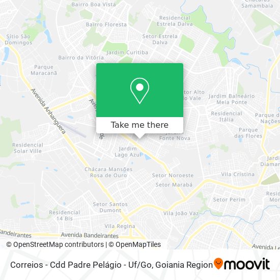 Correios - Cdd Padre Pelágio - Uf / Go map