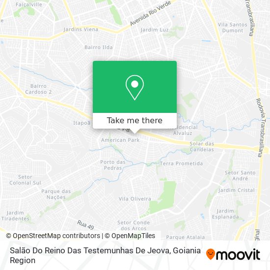 Salão Do Reino Das Testemunhas De Jeova map