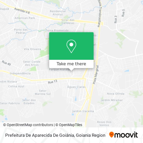 Prefeitura De Aparecida De Goiânia map
