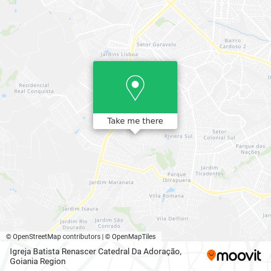 Mapa Igreja Batista Renascer Catedral Da Adoração