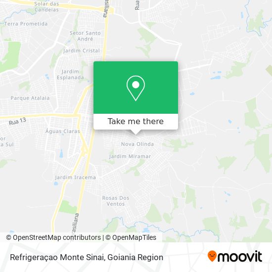 Refrigeraçao Monte Sinai map
