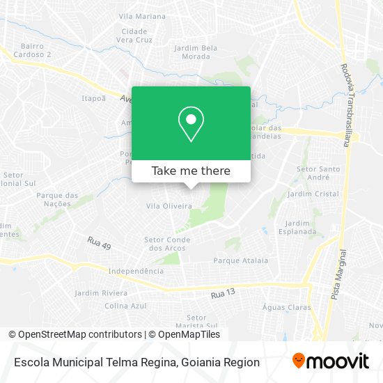 Mapa Escola Municipal Telma Regina