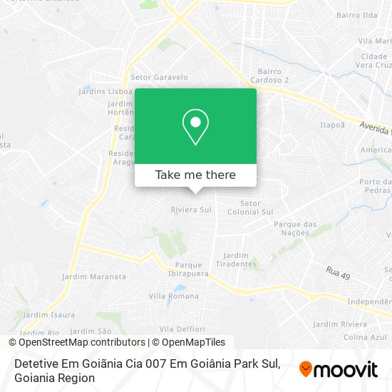 Detetive Em Goiãnia Cia 007 Em Goiânia Park Sul map