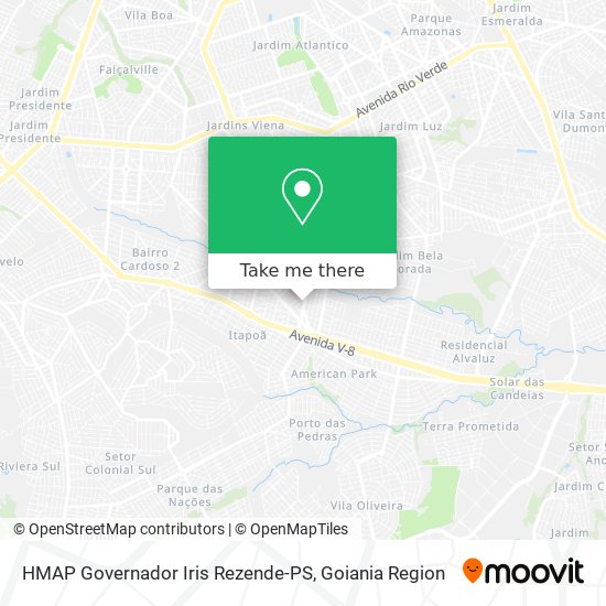 HMAP Governador Iris Rezende-PS map