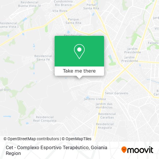 Cet - Complexo Esportivo Terapêutico map