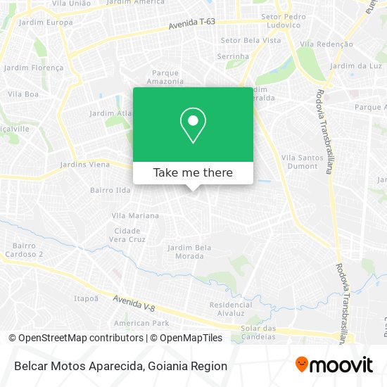 Belcar Motos Aparecida map