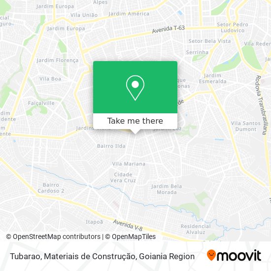 Tubarao, Materiais de Construção map