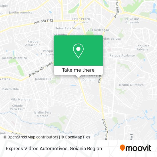 Express Vidros Automotivos map