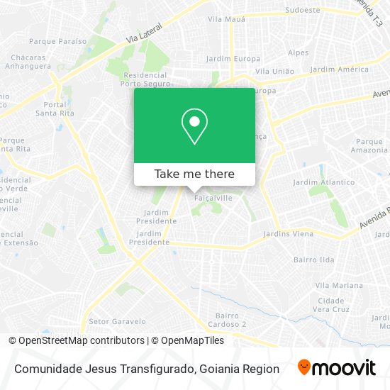 Comunidade Jesus Transfigurado map