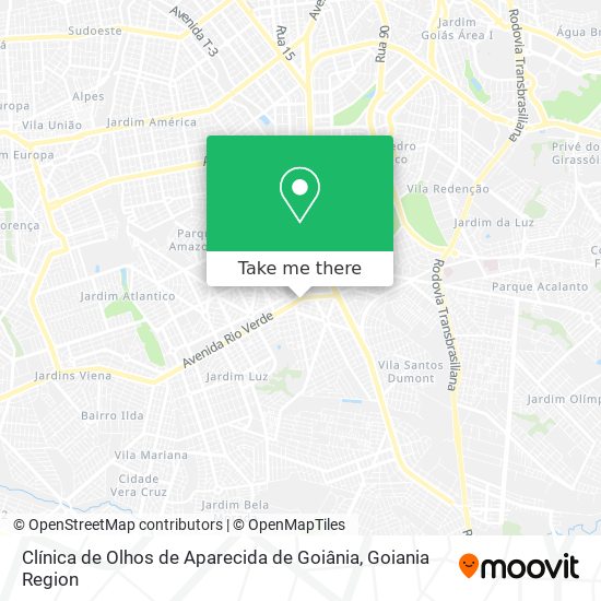 Clínica de Olhos de Aparecida de Goiânia map