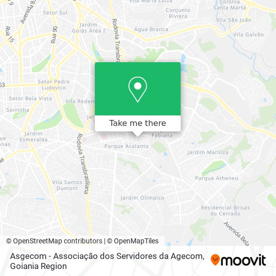 Mapa Asgecom - Associação dos Servidores da Agecom