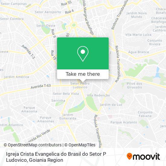 Igreja Crista Evangelica do Brasil do Setor P Ludovico map