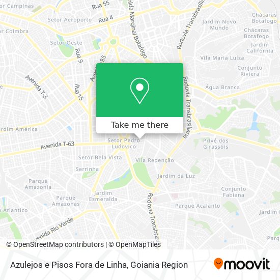 Azulejos e Pisos Fora de Linha map