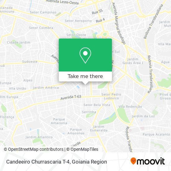 Candeeiro Churrascaria T-4 map