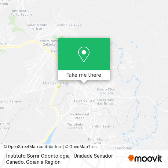 Instituto Sorrir Odontologia - Unidade Senador Canedo map