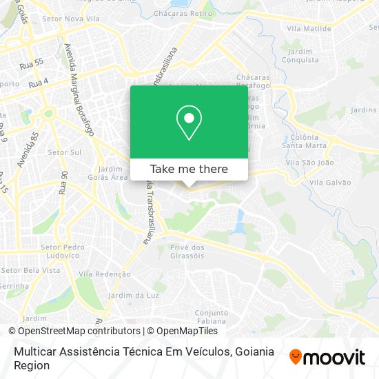 Mapa Multicar Assistência Técnica Em Veículos
