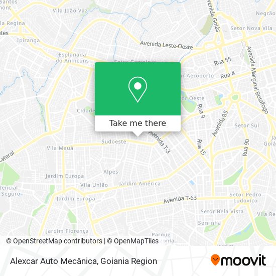 Alexcar Auto Mecânica map