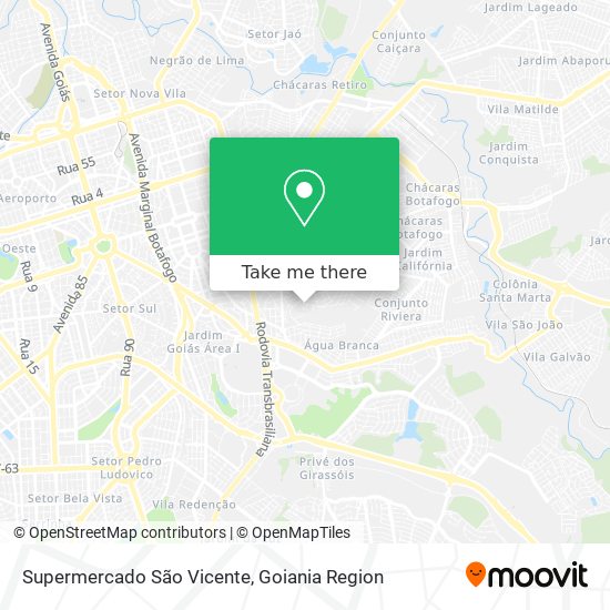 Mapa Supermercado São Vicente