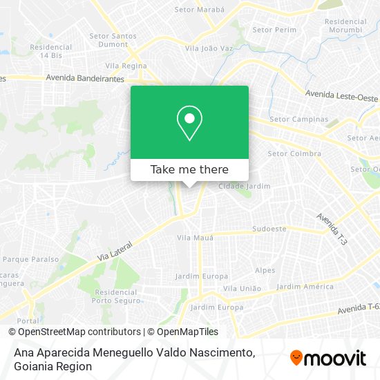 Ana Aparecida Meneguello Valdo Nascimento map