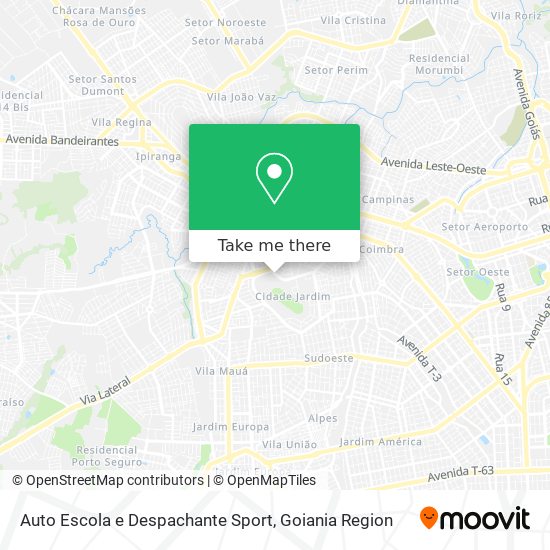 Auto Escola e Despachante Sport map