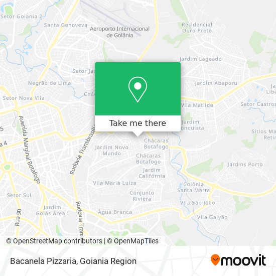 Mapa Bacanela Pizzaria