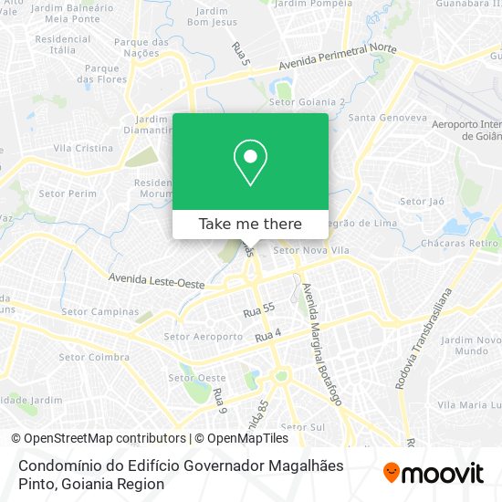 Mapa Condomínio do Edifício Governador Magalhães Pinto