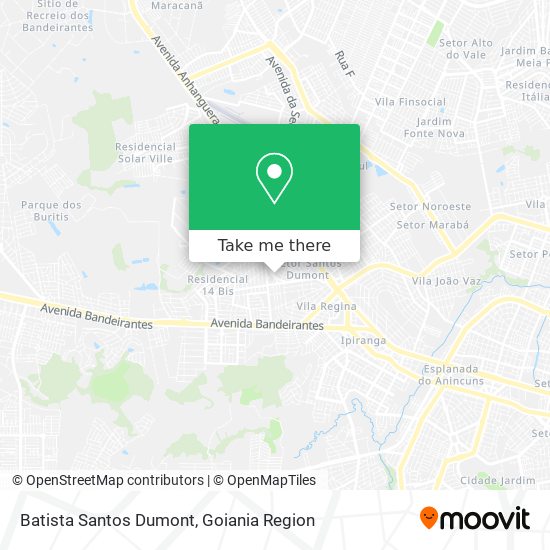 Mapa Batista Santos Dumont