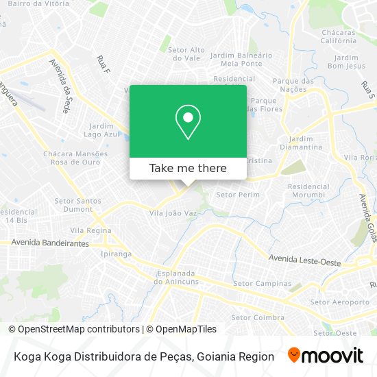 Koga Koga Distribuidora de Peças map