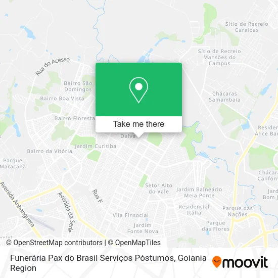 Funerária Pax do Brasil Serviços Póstumos map