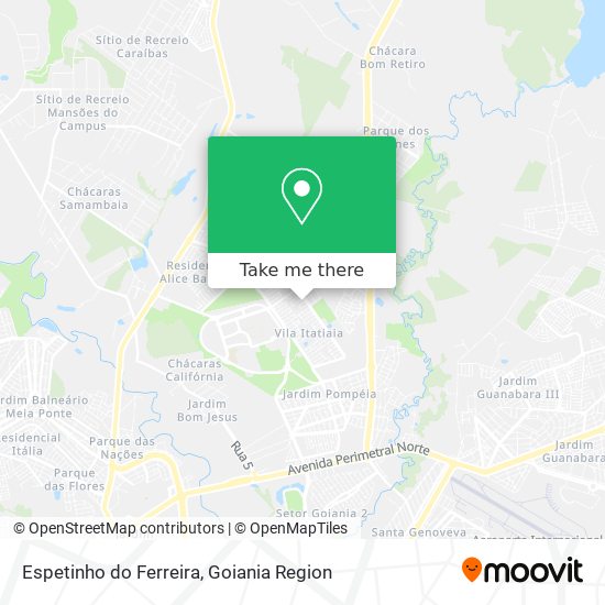 Mapa Espetinho do Ferreira