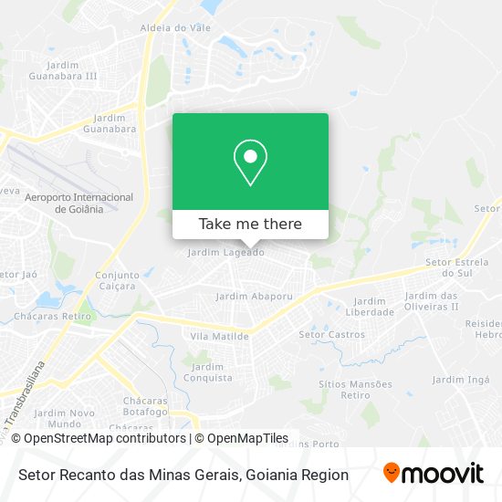 Mapa Setor Recanto das Minas Gerais
