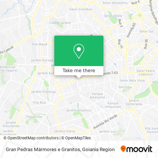 Gran Pedras Mármores e Granitos map
