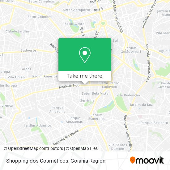 Mapa Shopping dos Cosméticos