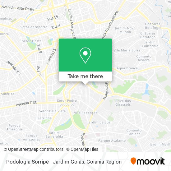 Podologia Sorripé - Jardim Goiás map