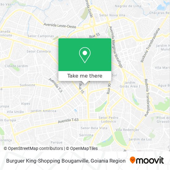 Mapa Burguer King-Shopping Bouganville