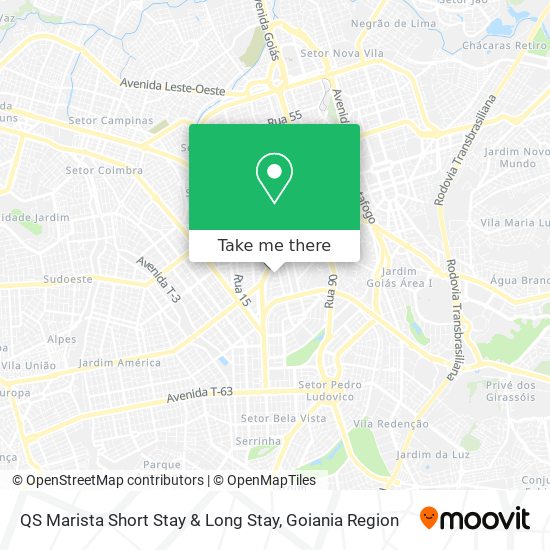 QS Marista Short Stay & Long Stay map