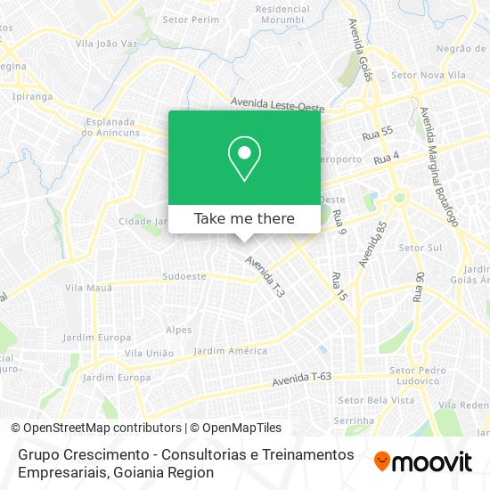 Mapa Grupo Crescimento - Consultorias e Treinamentos Empresariais