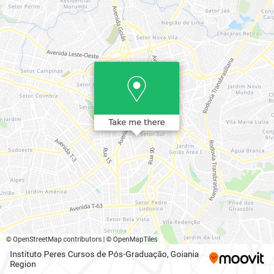 Instituto Peres Cursos de Pós-Graduação map