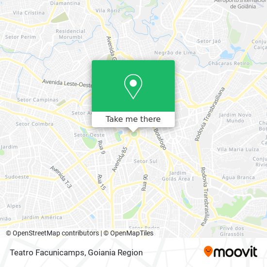 Teatro Facunicamps map