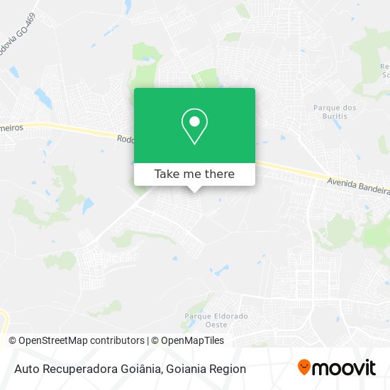 Auto Recuperadora Goiânia map