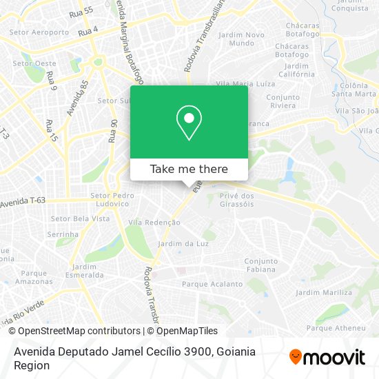 Mapa Avenida Deputado Jamel Cecílio 3900
