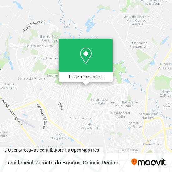 Mapa Residencial Recanto do Bosque