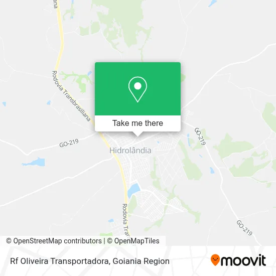 Rf Oliveira Transportadora map