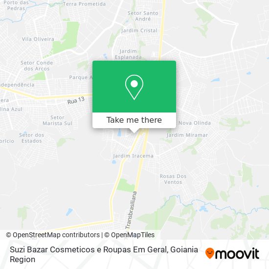 Suzi Bazar Cosmeticos e Roupas Em Geral map