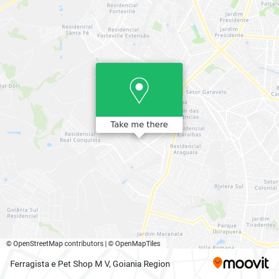 Mapa Ferragista e Pet Shop M V