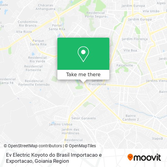 Ev Electric Koyoto do Brasil Importacao e Exportacao map
