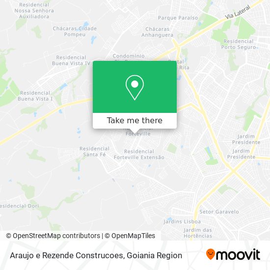 Araujo e Rezende Construcoes map
