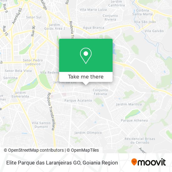 Elite Parque das Laranjeiras GO map