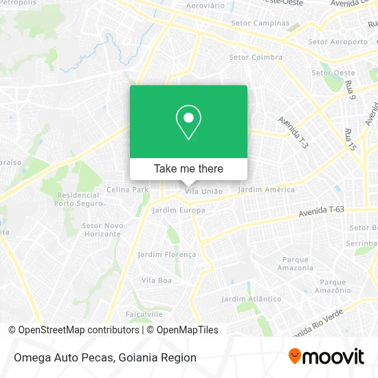 Omega Auto Pecas map